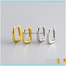 Jewelrysterling Sier Cercle Boucles D'oreilles De Mode Boucle D'oreille Tempérament Géométrique Ellipse Anneau Pour Les Femmes Personnalité Bijoux Cadeau Hoop Hie Dro