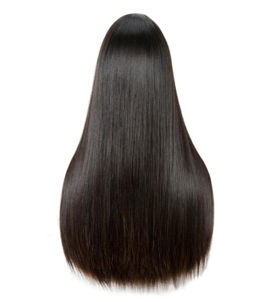 Pelucas judías Ombre Color negro 1b Sedoso Recto 100 Cutícula europea Alineada Virgen Cabello humano Peluca kosher para mujer blanca Rápido E6710573