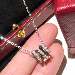 créateur de bijoux pour femmes diamant argent fin plaqué or reproductions officielles de haute qualité bijoux de style classique cadeau en cristal pour petite amie