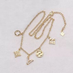 Jowery Designer voor vrouwen houden van ketting tennisketen Moissanite Chain Gold ketting vrouwen accessoires klavertouwketen choker aangepaste hanger niet vervagen kerst