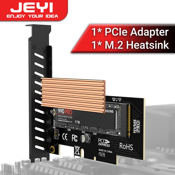 JEYI Jiayi SK4 pcie4.0x4 à m2 NVME carte adaptateur pleine vitesse SSD lecteur à semi-conducteurs M.2 carte d'extension