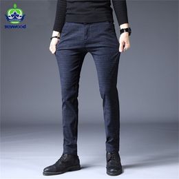 Jeywood Spring Summer Design Heren Casual Pants Slim katoenen broek rechte broek Mannelijk mode Stretch Business Plus Maat 38 220822