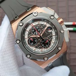 JF 26568 Montre De Luxe montres mécaniques 44mm 3126 mouvement titane Montre De Luxe montres-bracelets étanches
