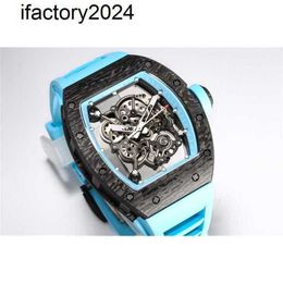 Jf RichdsMers Watch Factory Superclone luxe heren RM055 Real Tourbillon polshorloges van hoge kwaliteit uhr NTPT volledig koolstofvezel kast montre