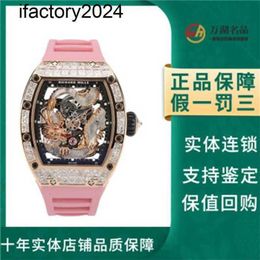Jf RichdsMers – montre d'usine Superclone RM57-03, diamant Original, or Rose, cristal, édition limitée, machines de sport et de loisirs