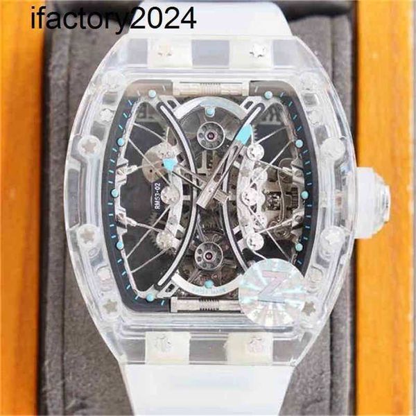 Jf RichdsMers Watch Factory Superclone Swiss Factory Tourbillon Mouvement Business Leisure Rm5302 Machines Snow Glass Case Tape Mill tabl