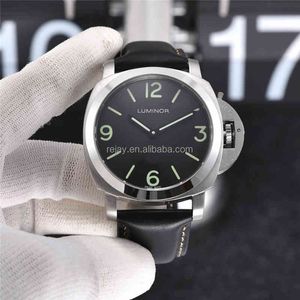 Jf Watches Mechanisch automatisch horloge van saffierglas, zwarte wijzerplaat, lichtgevend, zwemmend, 316l roestvrijstalen klok