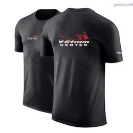 Jfcw T-shirts pour hommes 2024 Nouveaux hommes V-Strom DL 650 Moto Motorsport Team Coton à manches courtes Harajuku Été Couleur unie Mode T-shirt Top