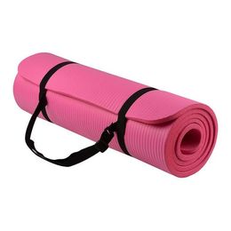JG-Exermat1-PNK Yoga Pilates Pilates Mat à exercice avec sangle de transport, rose