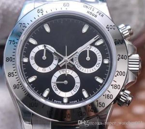 Motre be luxe montre de luxe hommes montres 40mm 4130 chronographe mouvement mécanique boîtier en acier acier stap lumineux