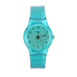 JHlf Merk Koreaanse Mode Eenvoudige Promotie Quartz Dames Horloges Casual Persoonlijkheid Student Dames Lichtblauw Meisjes Horloge Wholesal303g