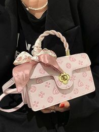 JIAERDI doux mignon imprimé sac de messager femmes été Fairycore esthétique sacs à bandoulière femme Harajuku Vintage sac à main Y2k 240226