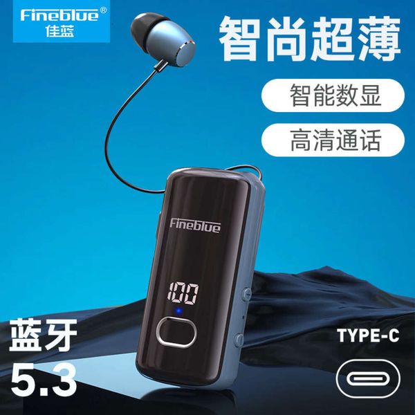 Jialan F580 Lavalier Bluetooth Reducción de ruido digital Audio de audio inalámbrico Auriculares
