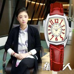 Jiang Xin dezelfde stijl True Belt Waterproof Kleding Night Glow Quartz Internet Beroemde student Little Red Watch