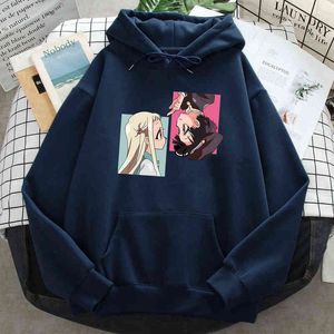 Jibaku Shounen Hanako Kun estampado sudaderas con capucha hombre mujer Casual suelta ropa informal estilo Hip Hop con capucha Japón Anime Harajuku sudaderas sueltas H1227