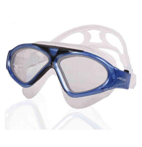 JIEJIA Lunettes de natation Version claire Lunettes de plongée Lunettes de sport antibuée professionnelles Super grandes lunettes de natation imperméables pour adultes 25689813