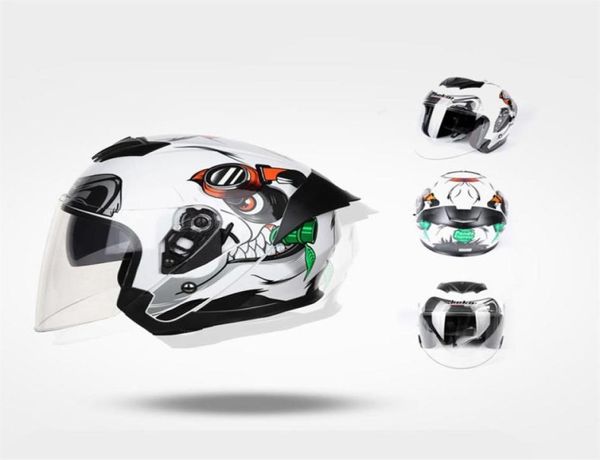 JIEKAI demi-couverture de casque de moto pour hommes et femmes, demi-casque de course 6124330