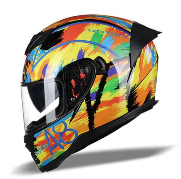 JIEKAI casque de moto tout-terrain casque intégral de course pour hommes équipement d'équitation de sports de plein air 243L