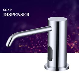 Jieni Automatic Soap Dispenser Capteur Automatic-Free Liquid Dispensver Electroplate Dispensateur pour salle de bain de cuisine