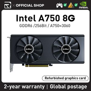 JIESHUO A750 8GB carte graphique vidéo GDDR6 GPU 256 bits PCI-E4.0 A750 8g adapté aux jeux de bureau d'ordinateur bureau KAS RVN CFX