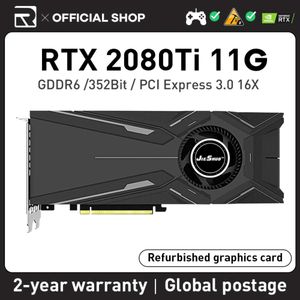 JIESHUO RTX 2080TI 11GB 352bit GDDR6 Turbofan NVIDIA Rtx 2080 Ti Series 8pin + 8pin RTX 2080 TI 11G tarjeta gráfica de ordenador