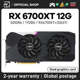 Jieshuo RX 6700XT 12GB tarjeta gráfica para juegos De ordenador Gpu Gddr6 256-bit 7nm Nova Placa De RX6700xt vídeo soporte Cpu De escritorio