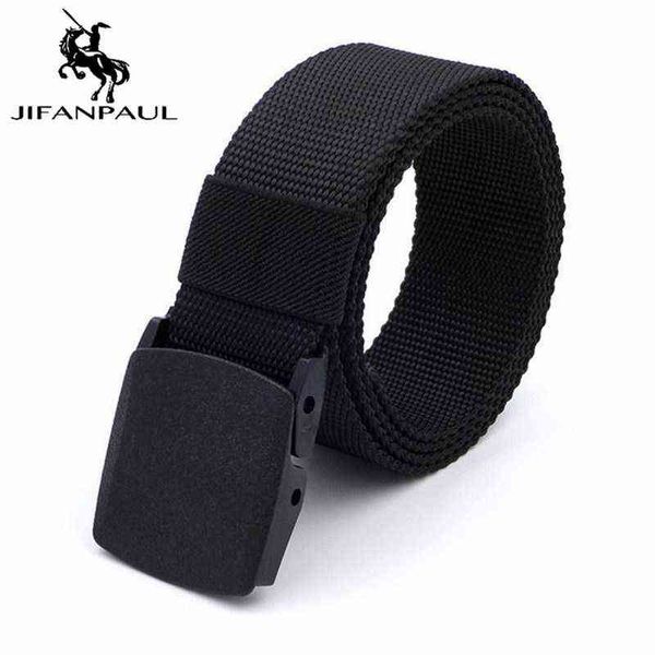 Jifanpaul Tactical Belt Men and Women Sports Outdoor Sports Mountaine de randonnée Bire de vélo de haute qualité Nylon Fashion Tactical Belt G220301