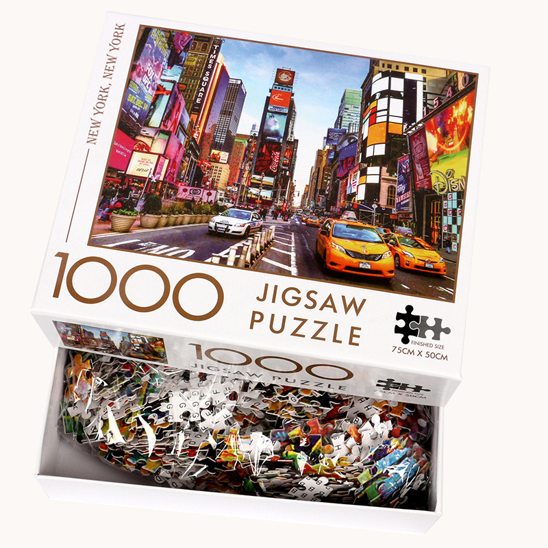 Jigsaw Puzzles 1000 Pieces Puzzle Game Wooden Assembling for Adults Toy Kids Children Educational Toys