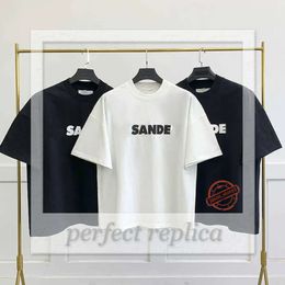 Jill Sander T-shirt Designer Fashion Klassiek Jil Sander Shirt Casual Heren Dames Brief Afdrukken Koppels T-shirt Eenvoudige Stijl T-shirt 969