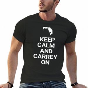 Jim Carrey - Keep Calm And Carrey On T-Shirt Blouse Tee-shirt vêtements esthétiques unis t-shirts graphiques pour hommes grands et grands c6rl #
