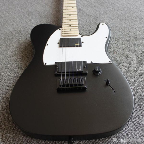 Jim root jazzmaster autógrafo/guitarra eléctrica de 6 cuerdas/cuello de arce/guitarra eléctrica negra Sublight/envío gratis