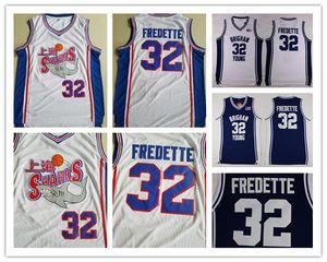 Jimmer Shanghai Sharks maillots Brigham Young Cougars University College film basket-ball Fredette maillot équipe blanc Ed