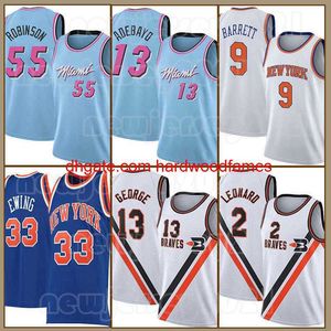 Jimmy Butler Basketball Maillots Tyler Herro Dwyane Wade Kyle Lowry Bam Ado Robinson Patrick Ewing Kawhi Leonard Bleu Chemise Blanche 14 13 3 22 55 7