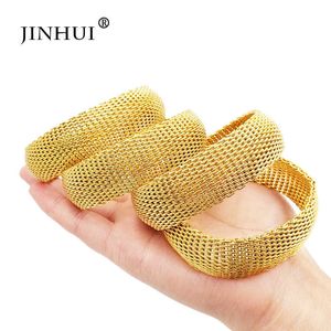 Jin Hui 2019 Nieuwe Mode Dubai Sieraden Goud Armbanden Voor Vrouwen Bruiloft Luxe Armband Frankrijk Sieraden Afrikaanse Arabische Bruid Geschenken Q0719