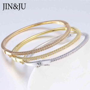 Jinju luxe couleur or Rose Bracelet pour femmes manchette ronde bracelets fête des mères cadeaux bijoux Pulseras