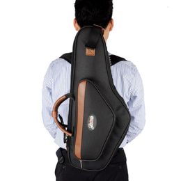 Étui Jinchuan E-11c pour EB Alto Sax avec un sac à dos de protection de protection en forme de tissu Oxford à double épaule porte-sac à dos portable