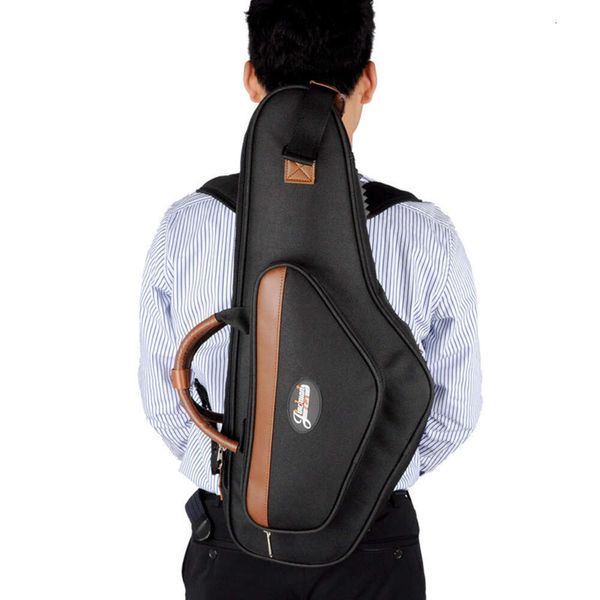 Jinchuan E-11c Case para EB Alto Sax con doble hombro Oxford en forma de saxofón de saxofón de saxo mochila portátil de mochila portátil