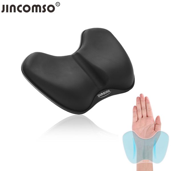 Jincomso repos tapis de souris jeu 3D silicone Gel tapis de souris tapis sain ergonomique doux mémoire poignet Support clavier bureau