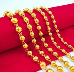 Jindian 11 Chaînes de collier de perle de bouddha à boule de perle massif