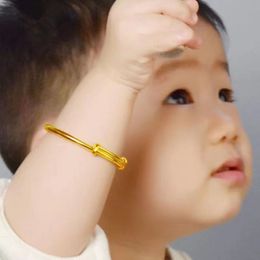 Jindian Nieuwe Bracelet Children's Bracelet Baby Full Moon armband Push Pull Solid Children's Full Moon verjaardagscadeau