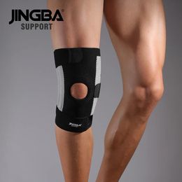 Jingba ondersteuning verstelbare knie pads buiten sportvolleybal knie brace ondersteuning riem basketbal fitness kniebeschermer rodiller 240323