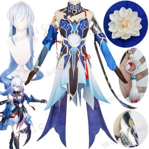 Jingliu kostuumpruik Honkai Star Rail Jing Liu cosplay kostuums volledige set outfits met accessoires