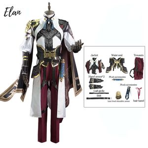 Jingyuan Honkai Star Rail Cosplay Kostuum Man Jing Yuan Cosplay Outfit en Jingyuan Pruik Laarzen Accessoires Knappe Disfrazcosplay