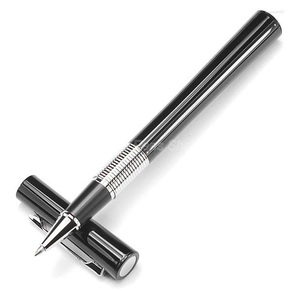 Jinhao 15 Black Silver Metal Roller Ball Pen Escritura profesional JRP015