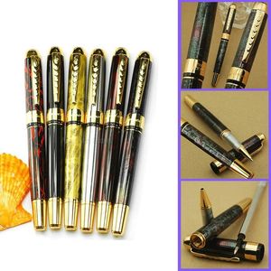 Jinhao 250 Business Rollerball Pen Metal Silver Gold Trim Multicolor Write Gadget School Office para papelería