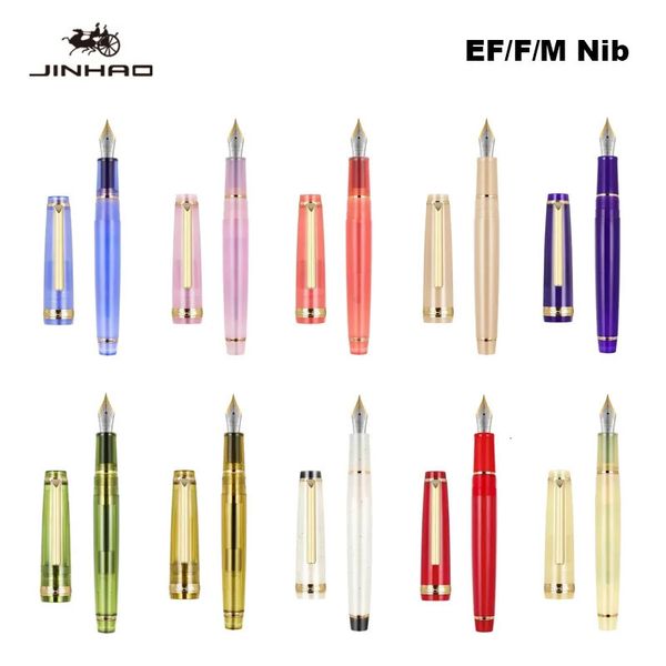 Jinhao 82 Fountain Pen 0705038mm Fine Nib Color Luxury Elegant Styls Writing Office School fournit des fournitures de papeterie 240428