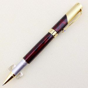 Jinhao 9009 rouge foncé et doré luxe diamant plume Extra Fine stylo plume 0.38mm stylos à encre pour écrire R20