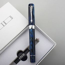 Jinhao Centennial 100 stylo plume Extra fin 0.4mm M plume 0.7mm stylo à encre en résine avec un convertisseur stylo cadeau de bureau d'affaires 240102