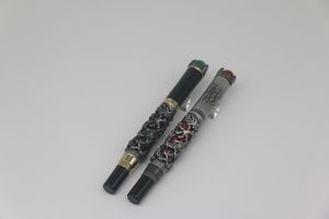 JINHAO haute qualité 2 style couleur dragon gaufrage avec boule verte/rouge stylo à bille papeterie fournitures de bureau scolaire pour le meilleur cadeau