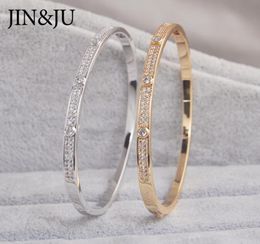 Jinju Gold Color Charm Braceletsbangles for Women Birthday Gift Copper Cumbic Zirconia Cuff Braclet Femme Dubai Bijoux de mode 29918544